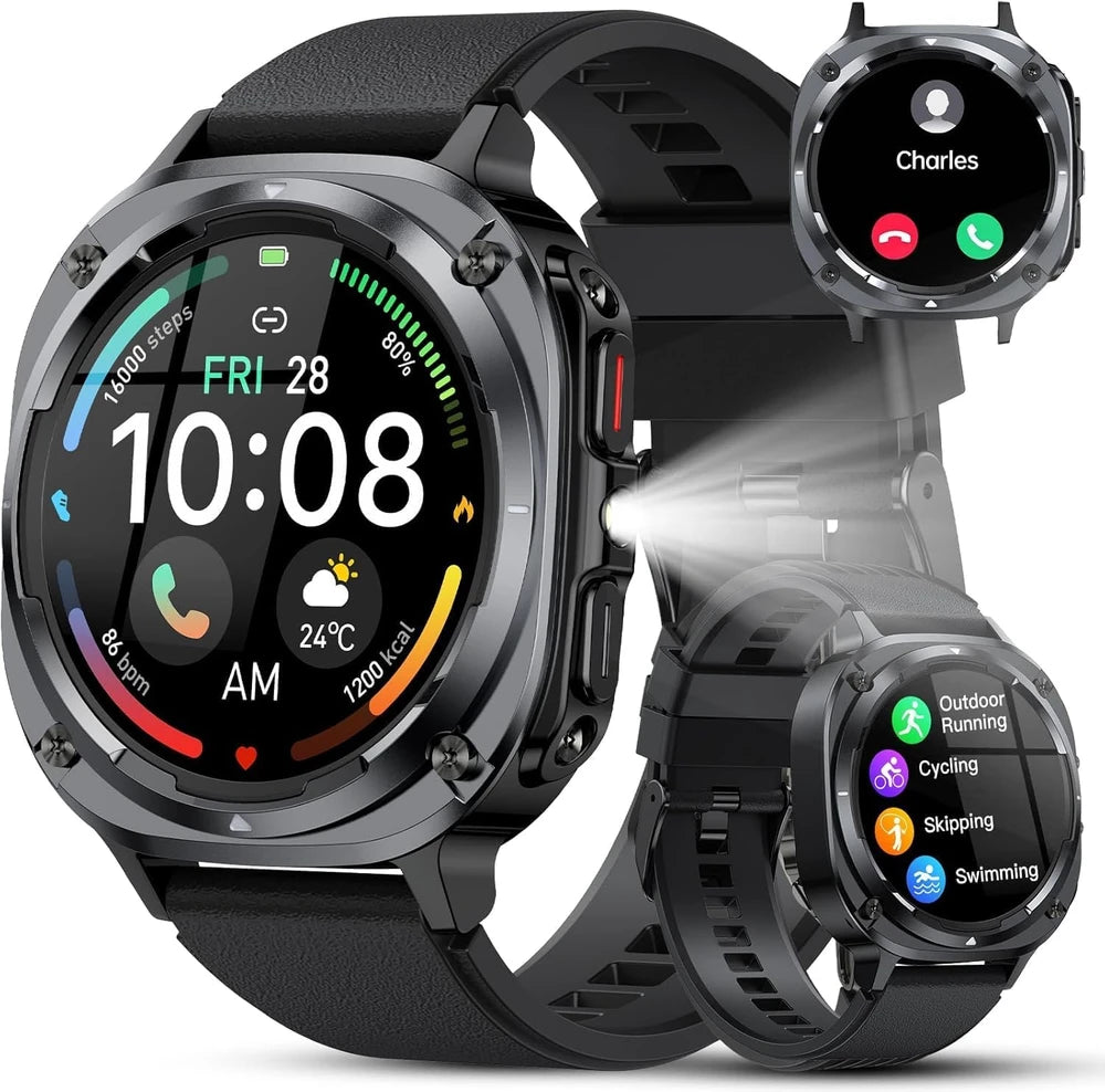 Montre Connectée Tactique Noire