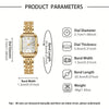 Ensemble Montre Et Bijoux Dores