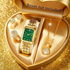 Ensemble Montre et Bijoux Dorés
