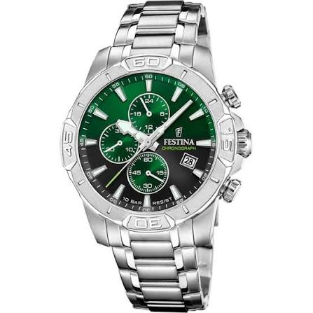 Montre Reward VIP Chronographe — Bracelet Silicone Vert